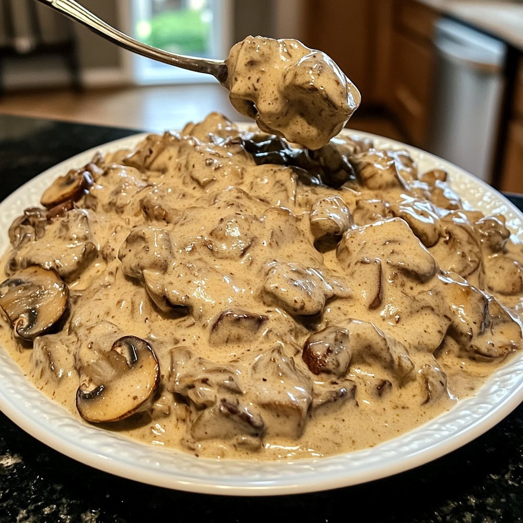 Sunday Creamy Mushroom Stroganoff