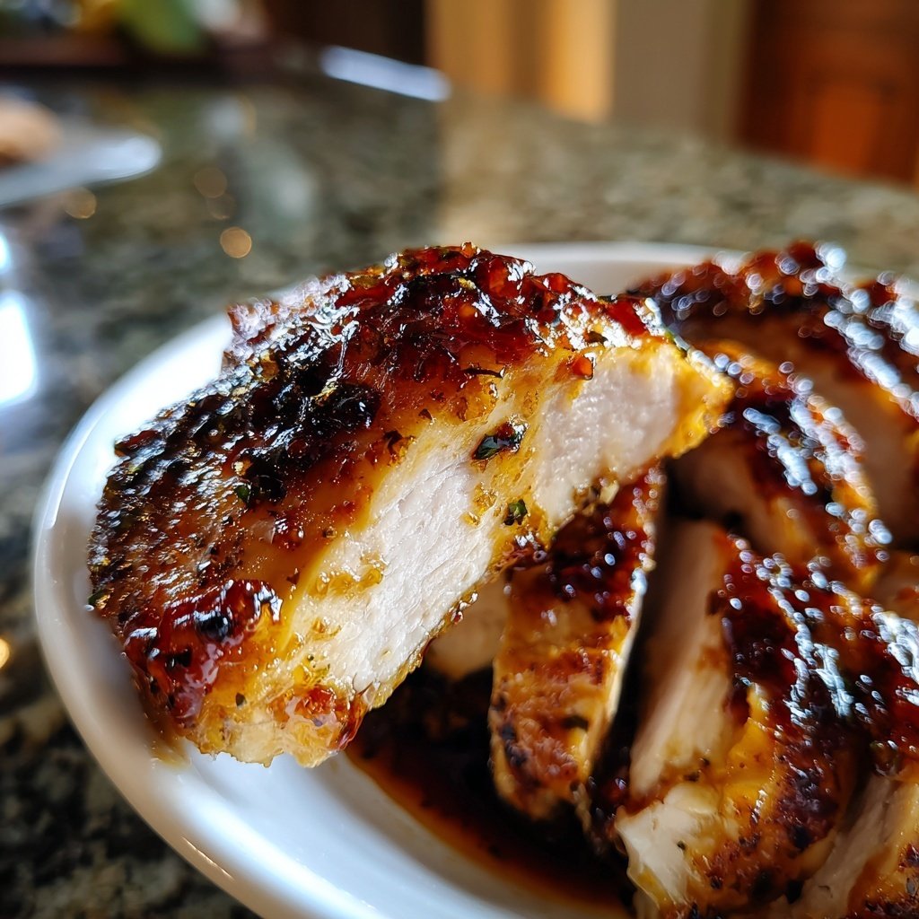 Chicken with Strawberry Balsamic Reduction