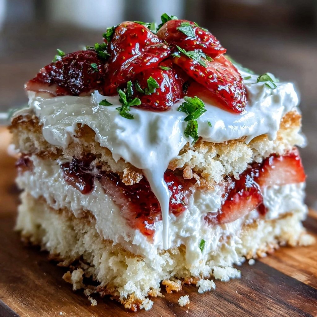 Classic Strawberry Shortcake With Fresh Cream