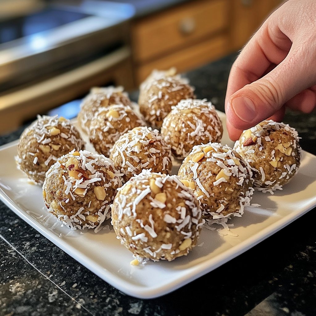 Protein Balls with Almond Milk