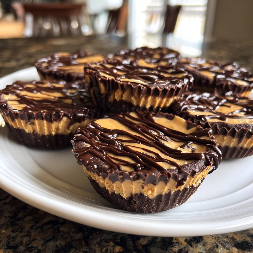 Super Bowl Dessert Peanut Butter Fudge Cups