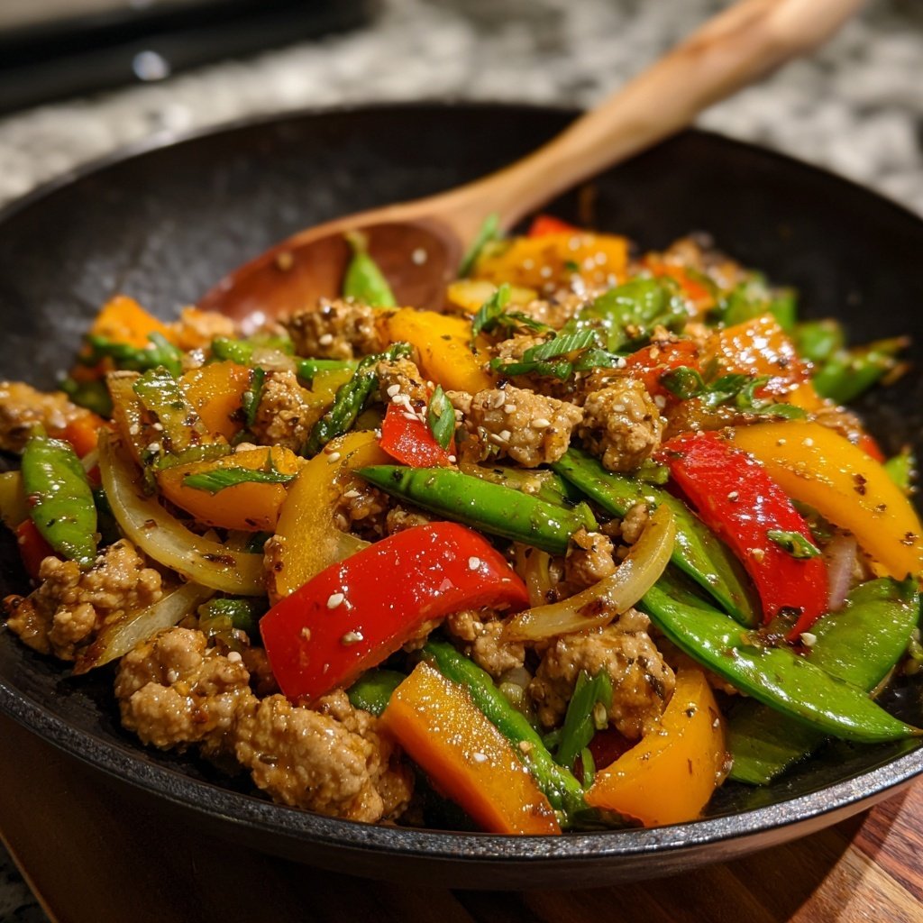 Ground Turkey And Vegetable Stir Fry