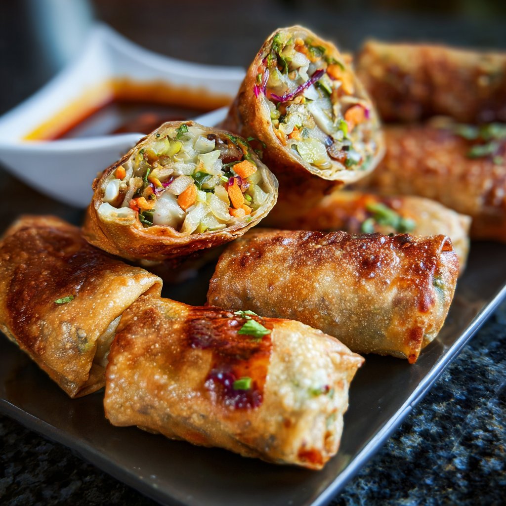 Super Bowl Veggie Spring Rolls