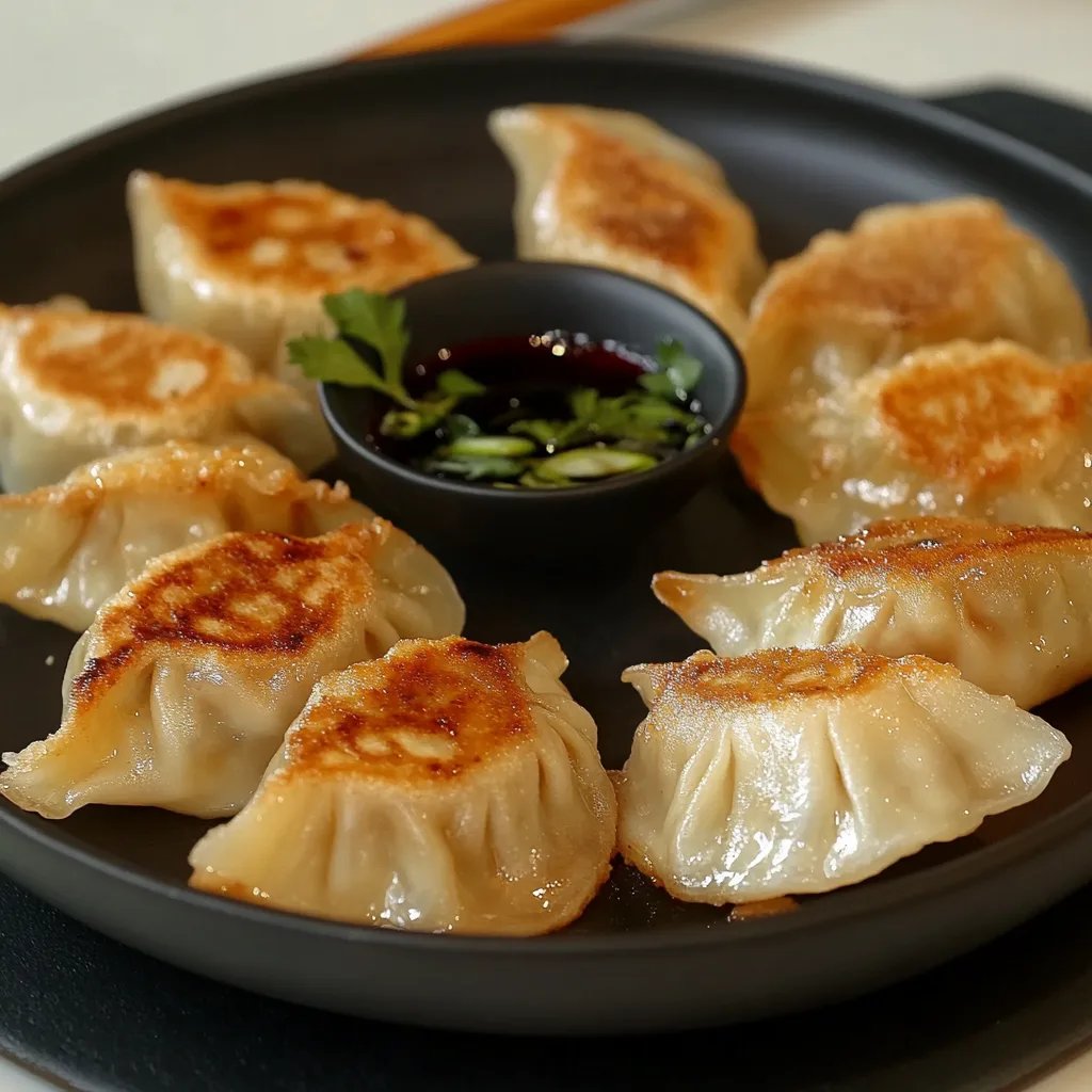 Pan-Fried Chicken Dumplings