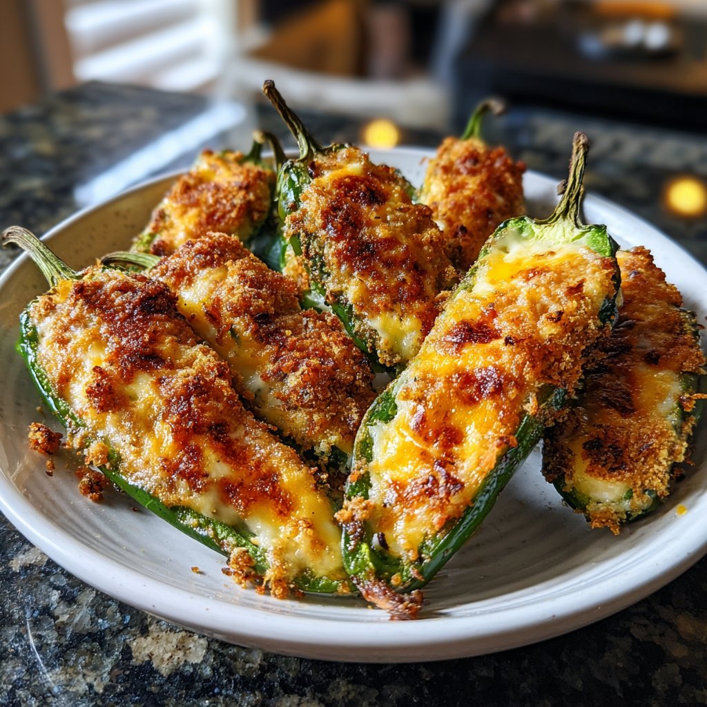Jalapeno Poppers with Creamy Avocado Filling