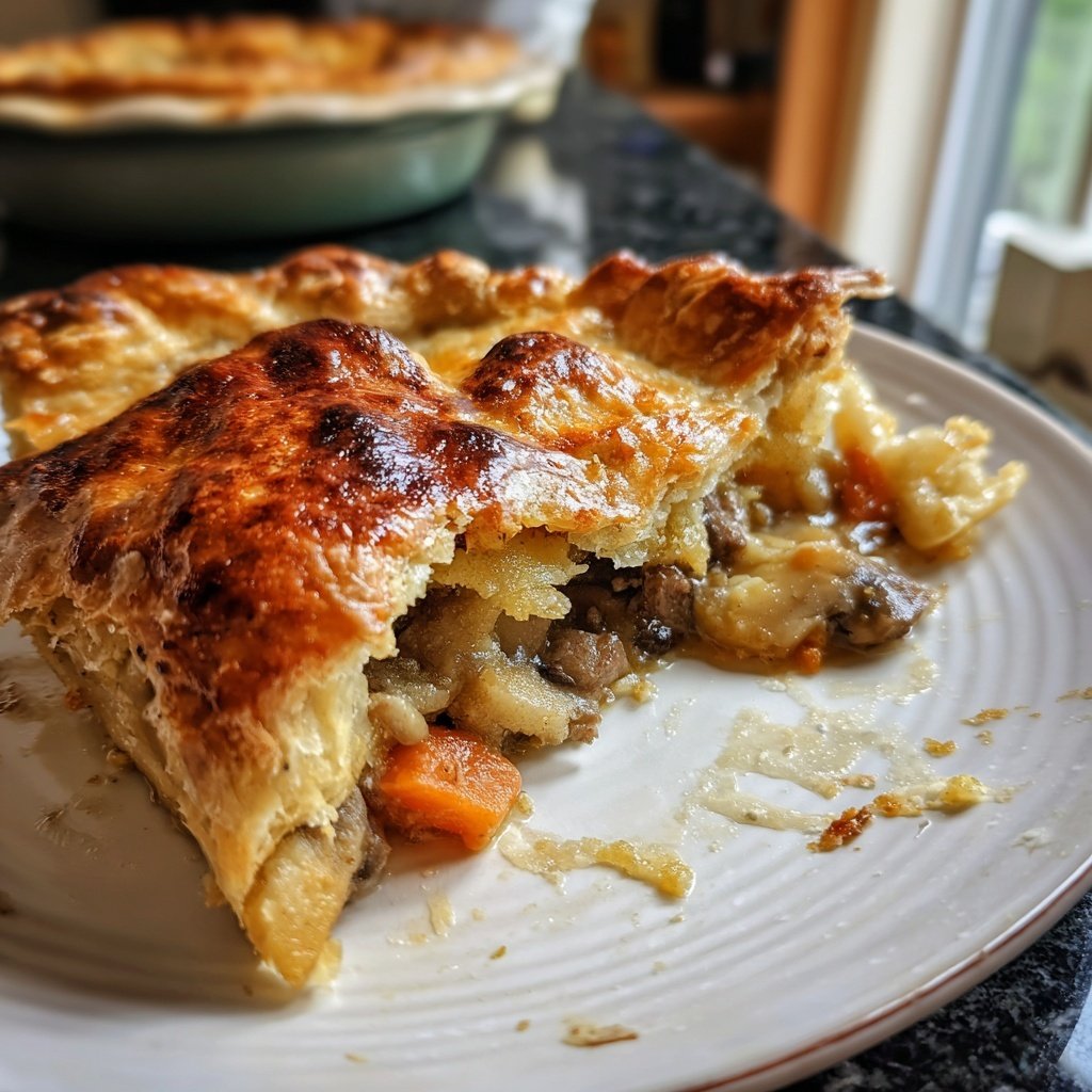 Comfort Food Beef and Mushroom Pot Pie