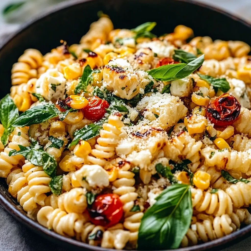 Healthy Street Corn Pasta Salad