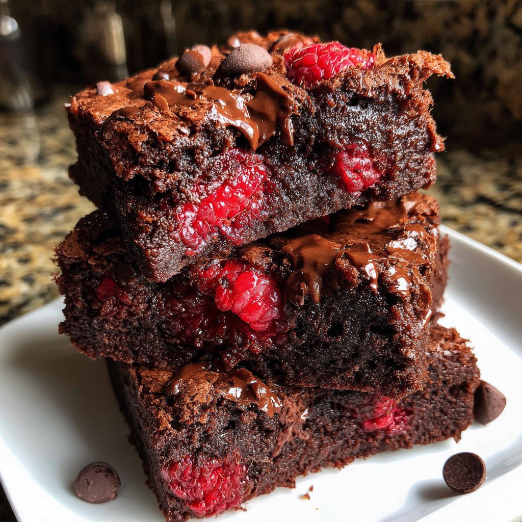 Chocolate Raspberry Brownies
