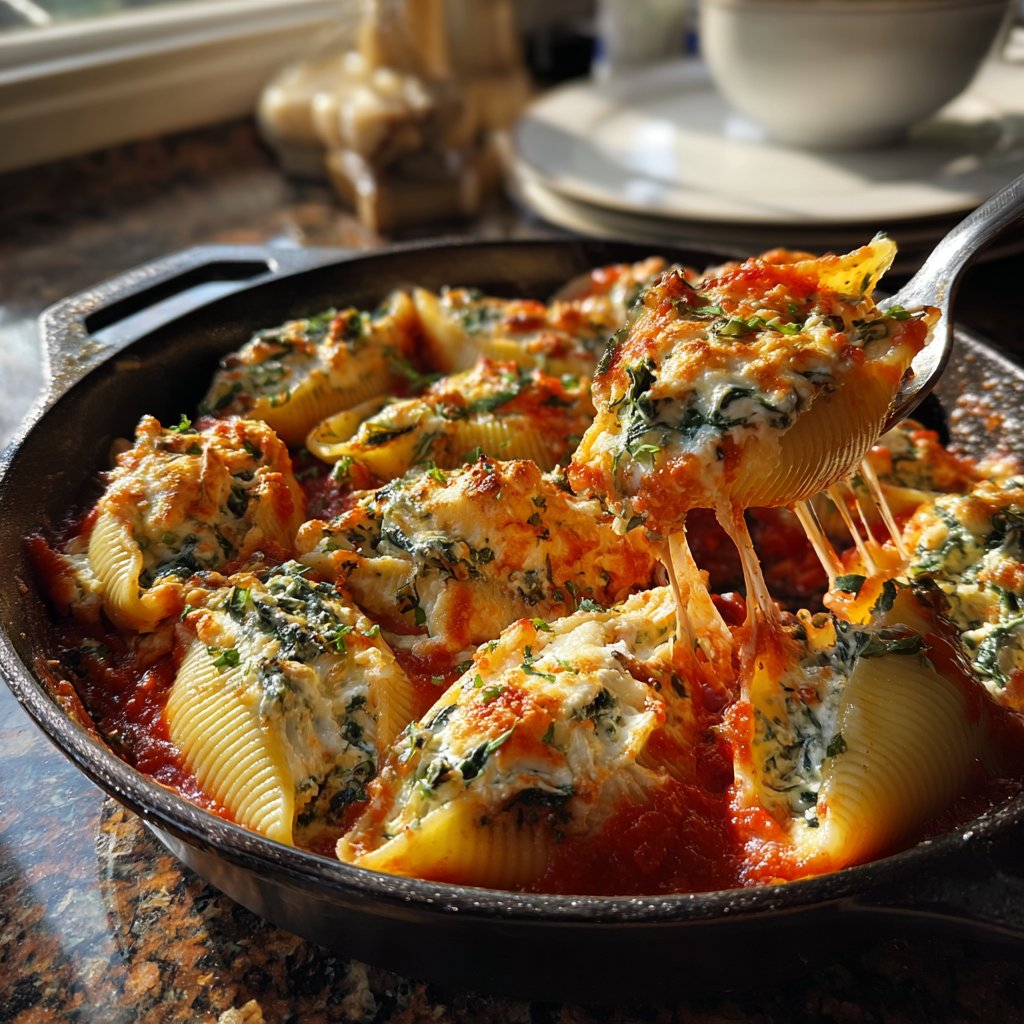 Sunday Veggie Stuffed Shells