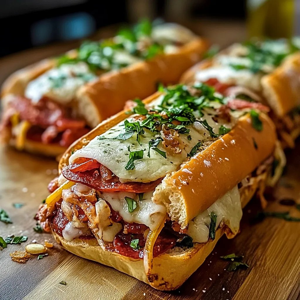 Irresistible Baked Italian Sub Sandwiches