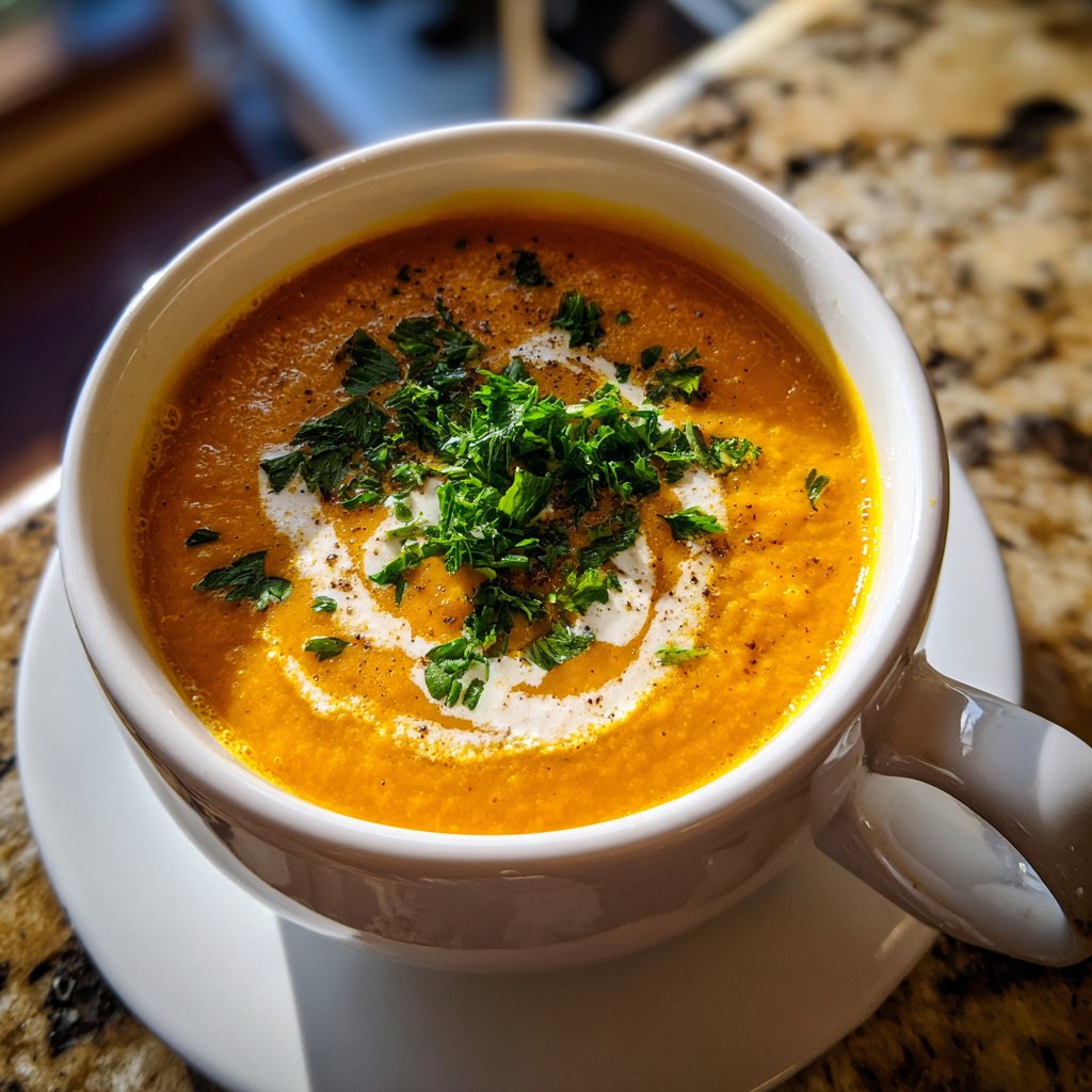Creamy Carrot Ginger Soup