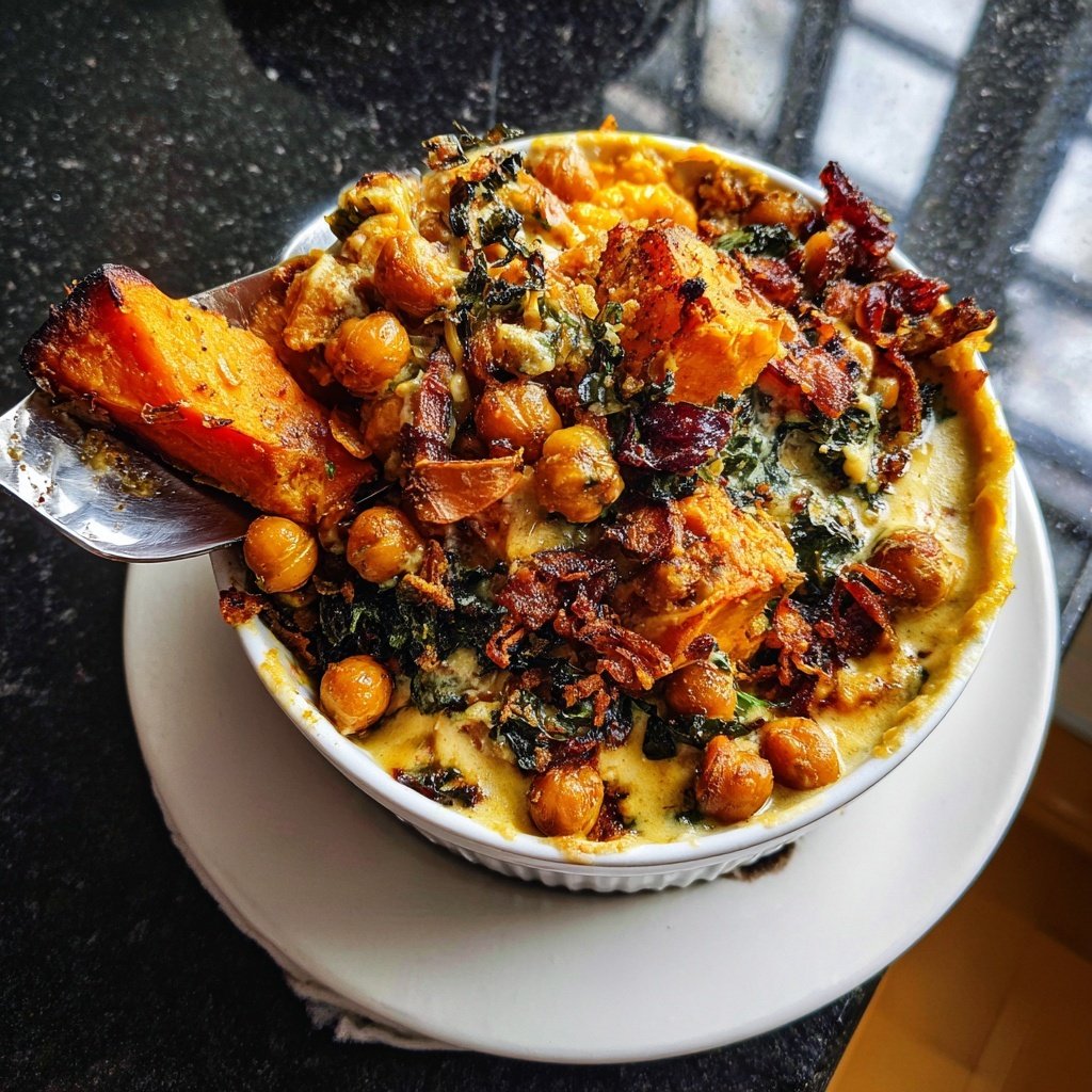 Roasted Sweet Potato Chickpea Bowl
