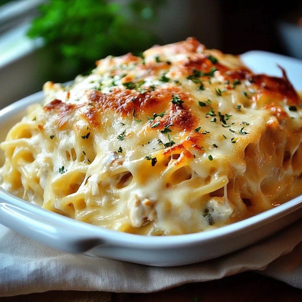 Homemade Southern Chicken Spaghetti Casserole Recipe