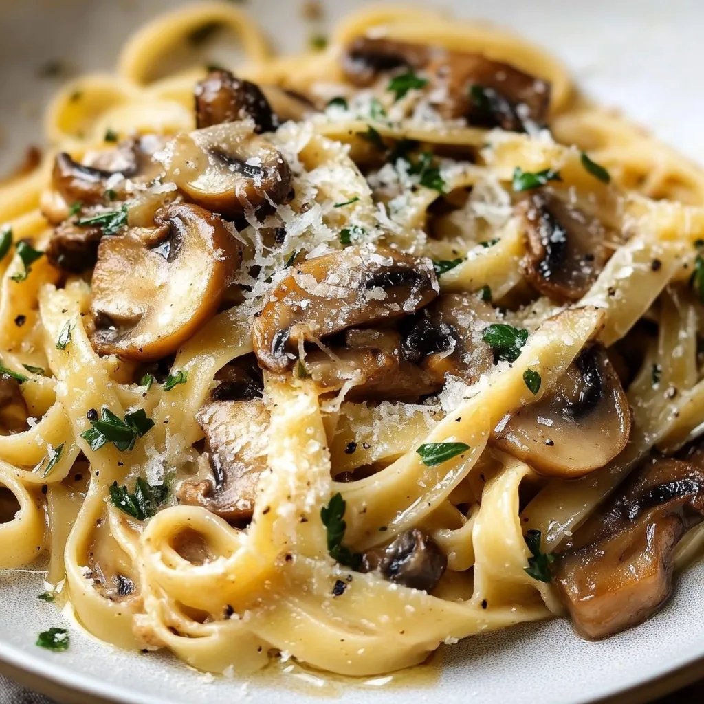 Garlic Mushroom Pasta