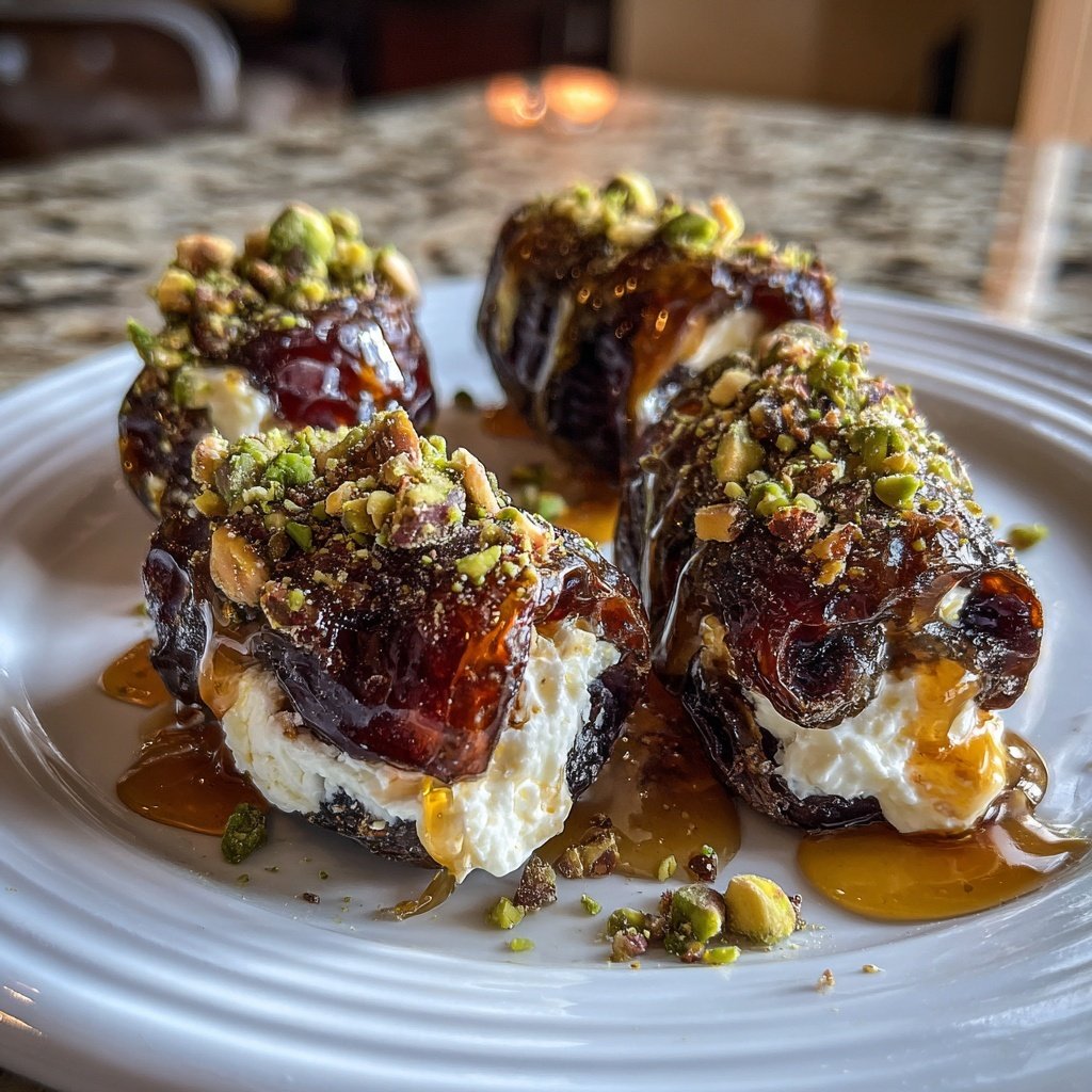 Stuffed Dates with Goat Cheese