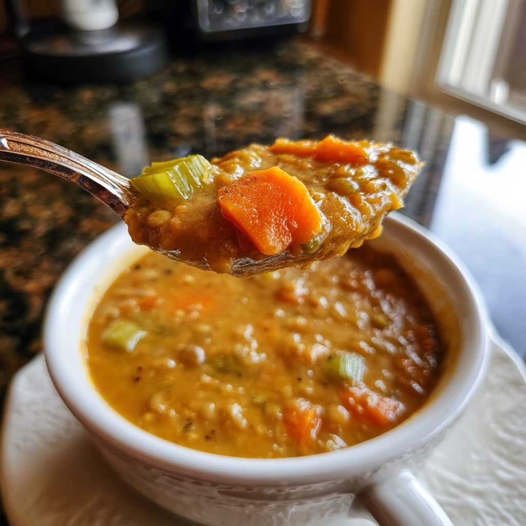 Healthy Crockpot Lentil Soup