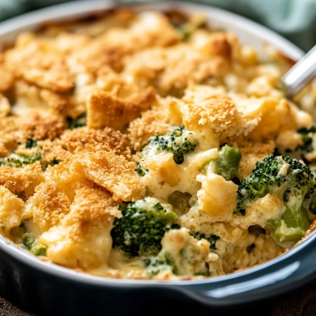 Broccoli Casserole with Ritz Crackers