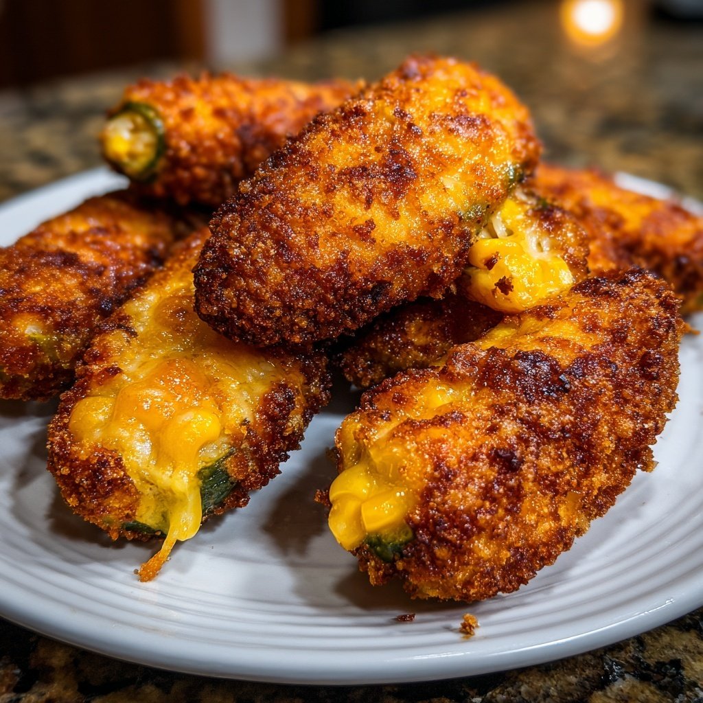 Jalapeno Poppers with Corn and Cheese