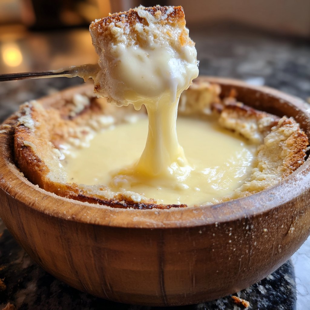 Fondue with Fontina Cheese