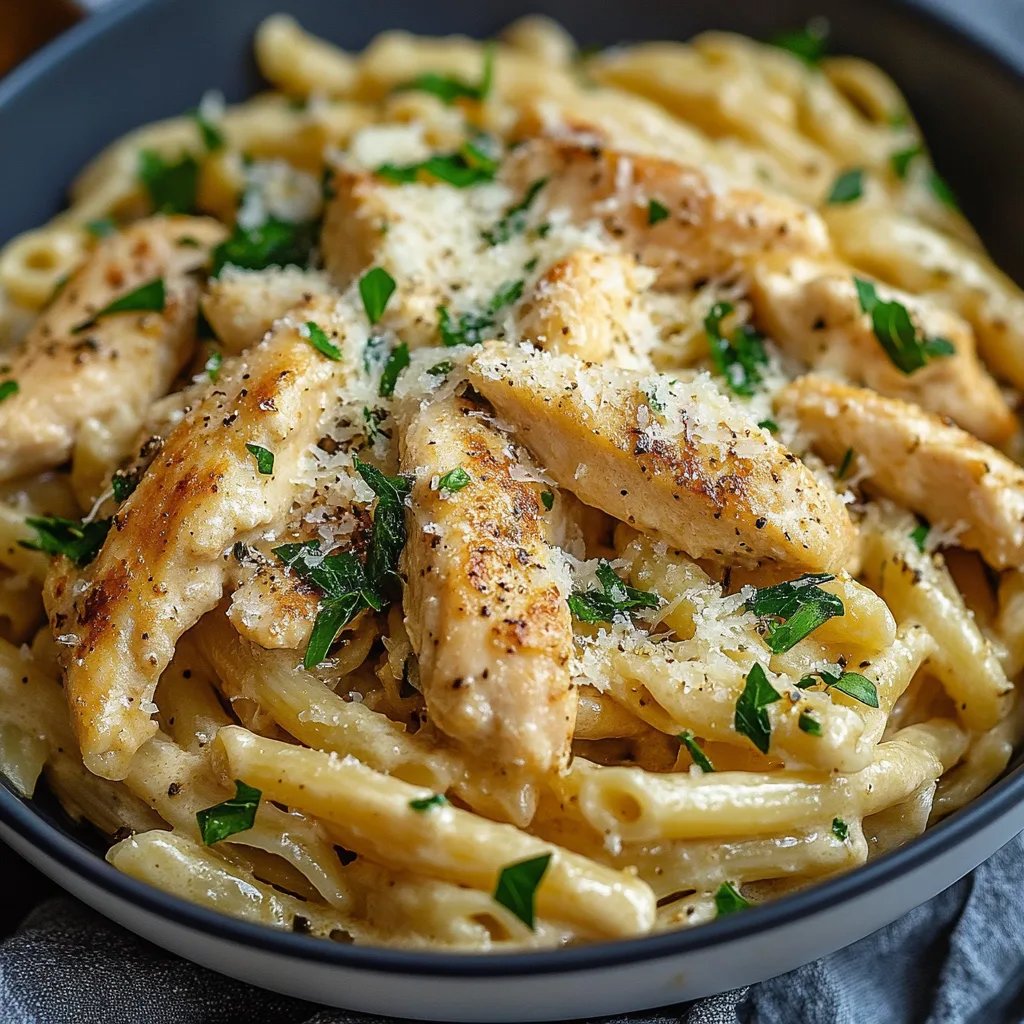 Easy Garlic Parmesan Chicken Pasta Recipe for a Healthy Dinner
