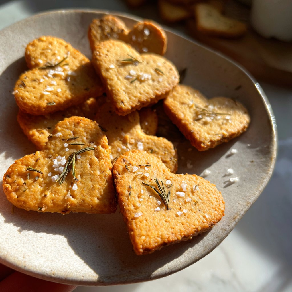 Valentines Snacks Heart Shaped Crackers