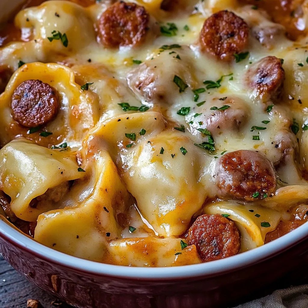Crockpot Pierogi Casserole With Kielbasa