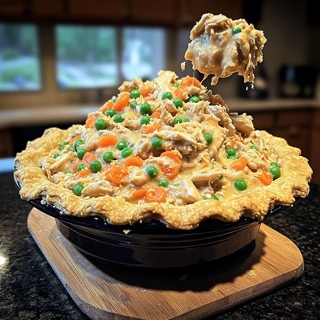 Spicy Crockpot Chicken Pot Pie Filling