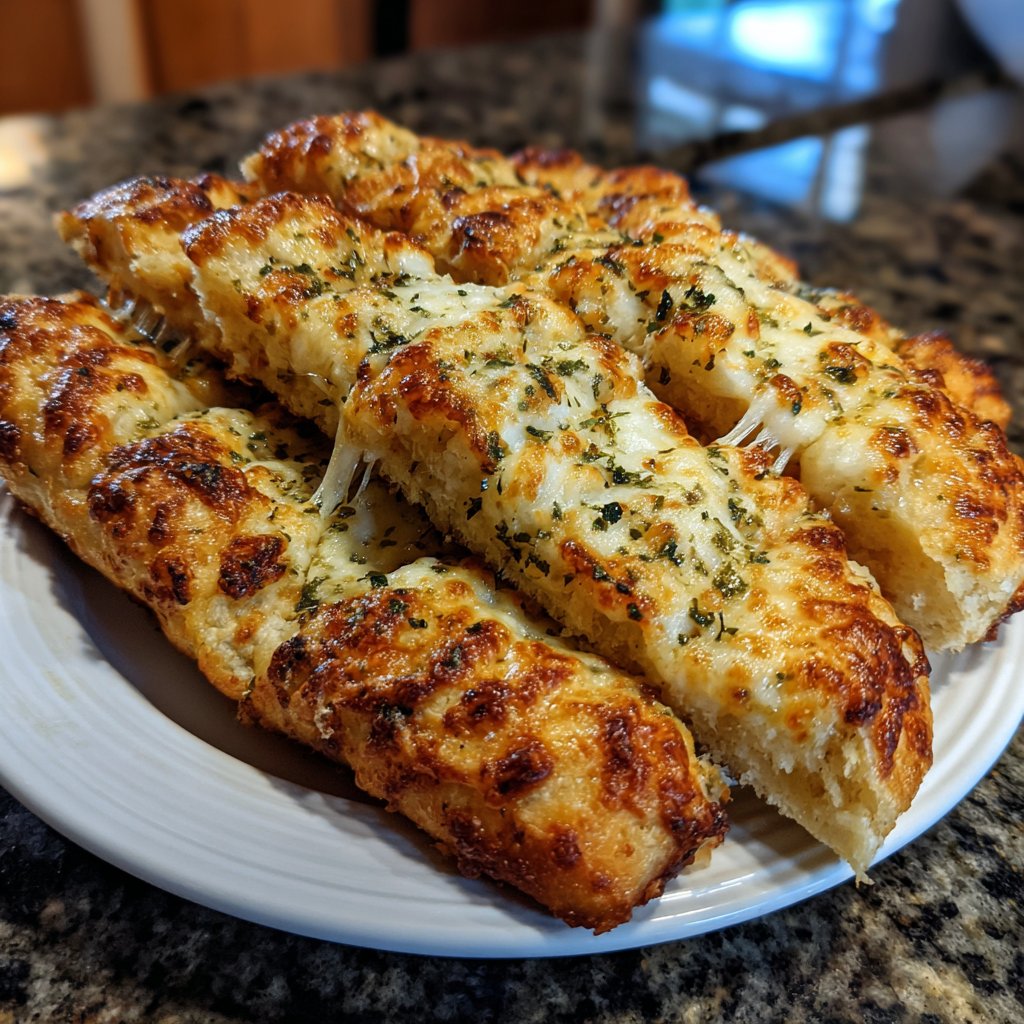 Super Bowl Cheesy Breadsticks