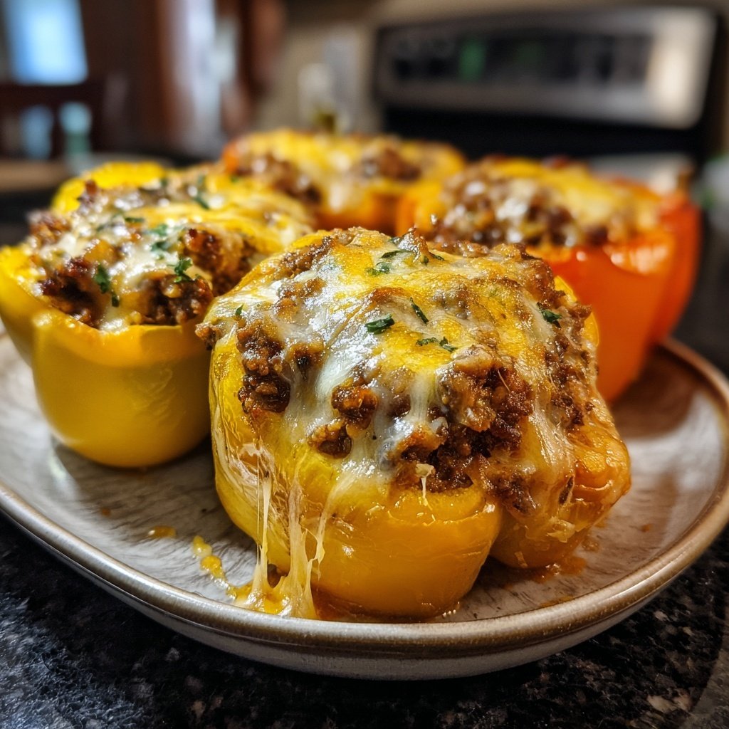 Ground Beef Stuffed Peppers