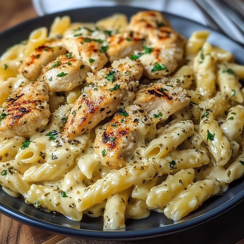 Creamy Garlic Parmesan Chicken Pasta
