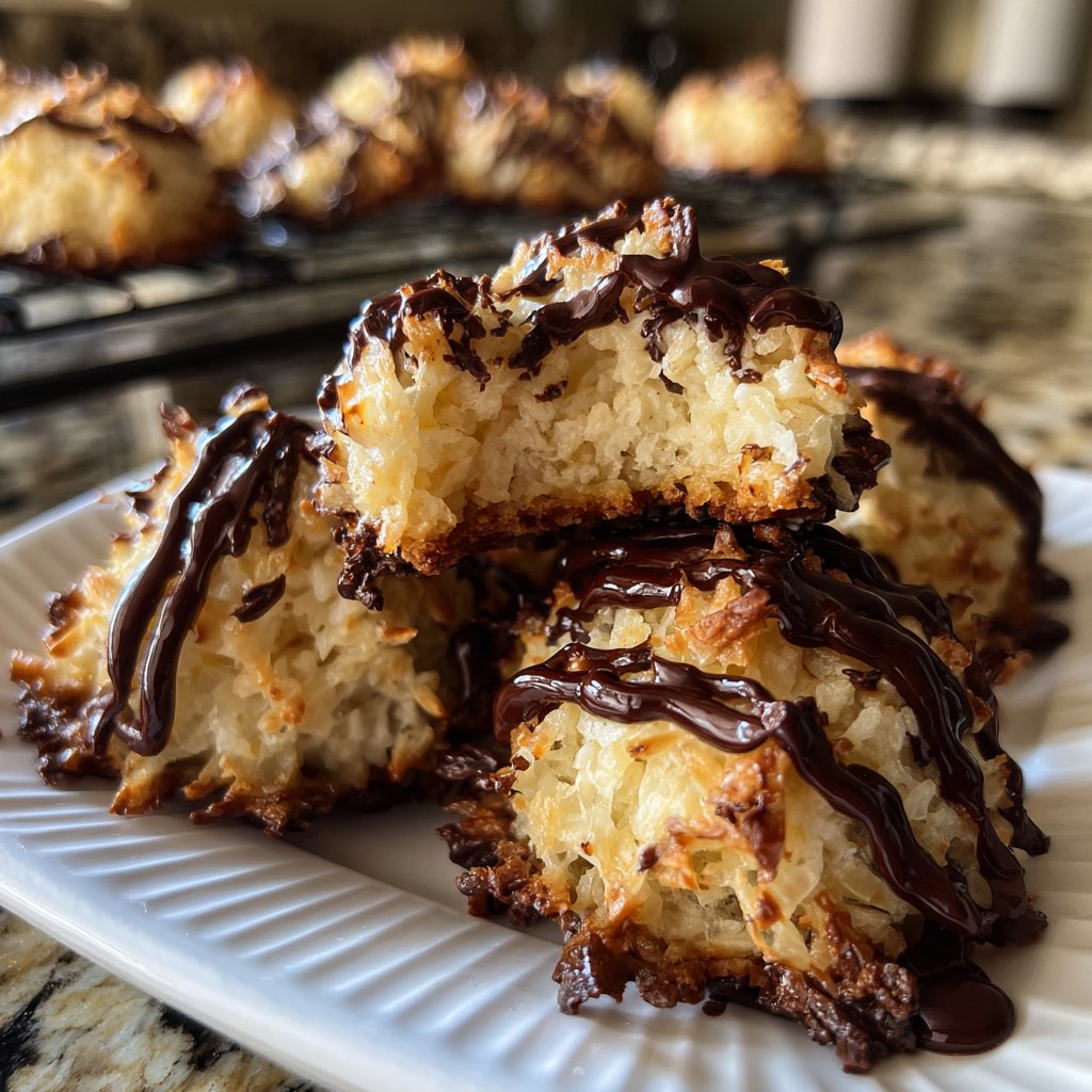 Chocolate Coconut Macaroons