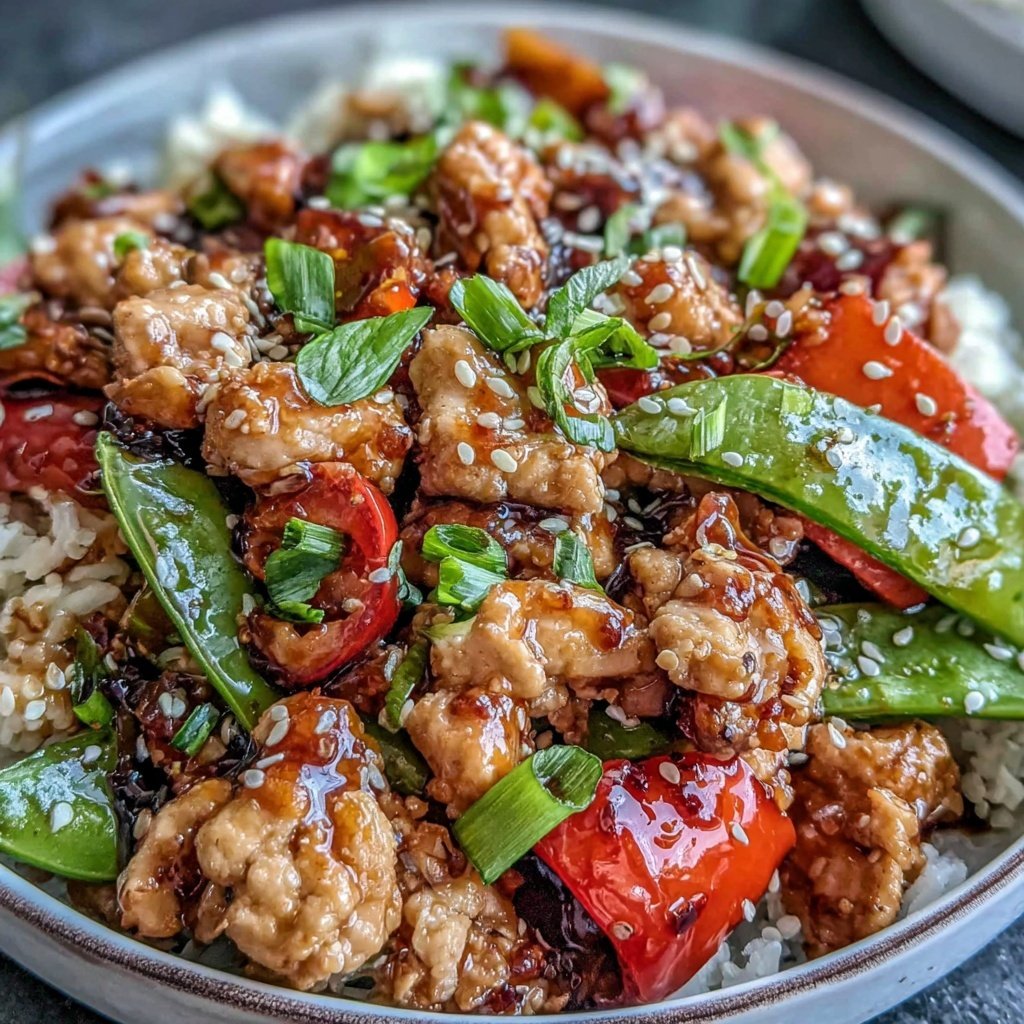 Ground Chicken Stir Fry With Vegetables