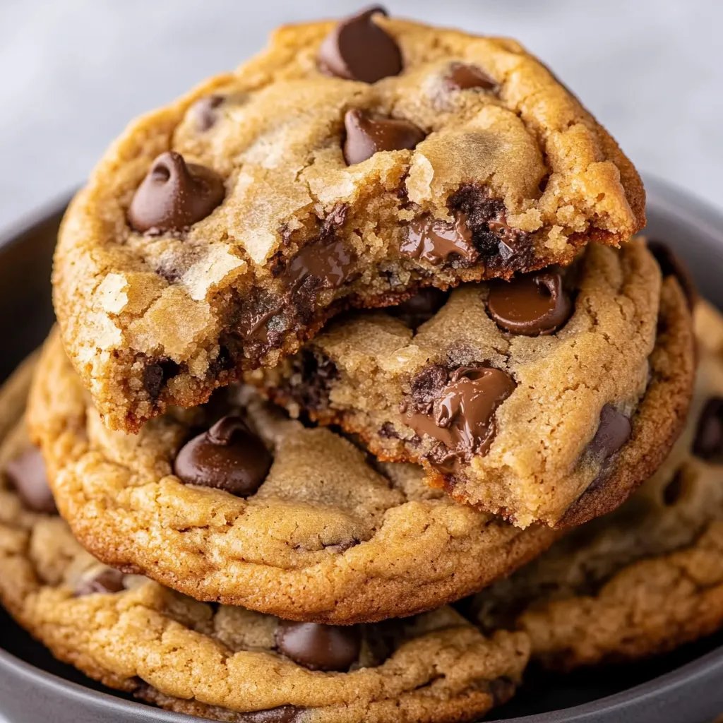 Thick NYC Chocolate Chip Cookies